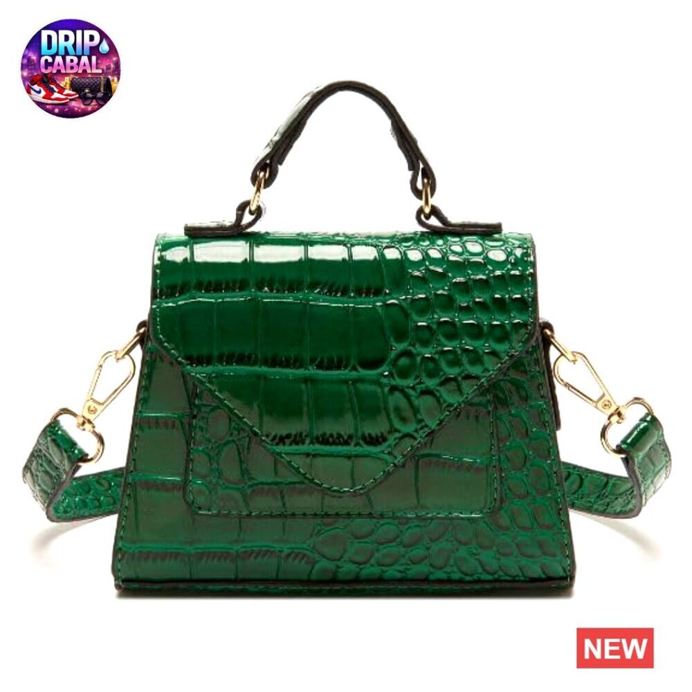 Vegan Leather Mini Crossbody Bag Elegant Chic Trendy Small Purse